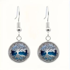 Trendy Tree Of Life Design Earrings